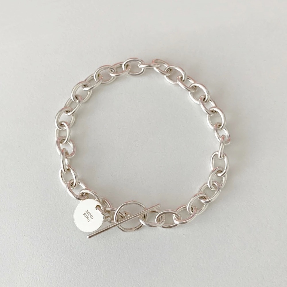 [S925] Round toggle bar bracelet